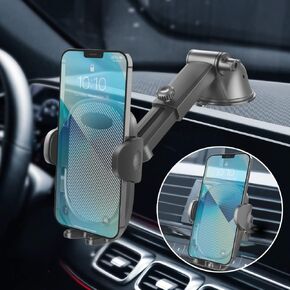 Phone Holders for Your Car, Universal Cell Phone Car Mount, 3-in-1 Phone Mount for Car Dashboard Windshield Air Vent Compatible with iPhone Samsung Google and All 4" to 7.2" Phones
