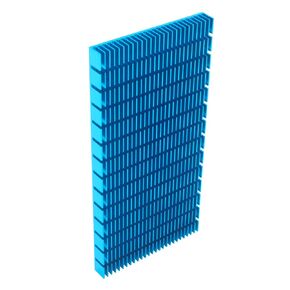 Blue Aluminum Heatsink 150 x 74 x 10mm / 5.9 x 2.91 x 0.39inch Heat Sinks Radiator Cooler for LED Chip Electronic Heat Dissipation Cooling
