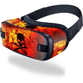 MightySkins Skin Compatible with Samsung Gear VR (2016) wrap Cover Sticker Skins Bio Skull