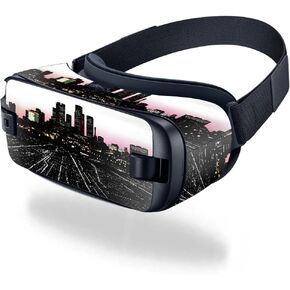 MightySkins Skin Compatible with Samsung Gear VR (2016) wrap Cover Sticker Skins Urban Night