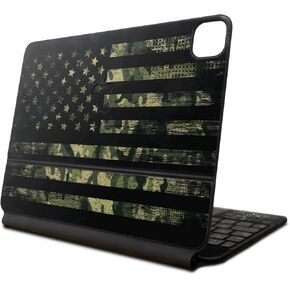 Carbon Fiber Skin Compatible with Apple Magic Keyboard for iPad Pro 13‑inch (M4) 2024 - Brown Cow - Premium 3M Vinyl Protective Wrap Decal Cover - Easy to Apply | Crafted in The USA by MightySkins
