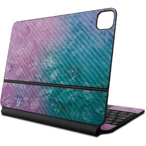 Carbon Fiber Skin Compatible with Apple Magic Keyboard for iPad Air 11-inch (M2) 2024 - Diamond Grunge - Premium 3M Vinyl Protective Decal Cover - Easy to Apply | Crafted in The USA by MightySkins