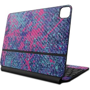 Carbon Fiber Skin Compatible with Apple Magic Keyboard for iPad Air 11-inch (M2) 2024 - Vibrant Splatter - Premium 3M Vinyl Protective Decal Cover - Easy to Apply | Crafted in The USA by MightySkins