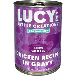 Lucy Pet Products Kettle Creations Duck Dog Stew Recipe in Gravy 12.5oz, 12 Count (Pack of 1)