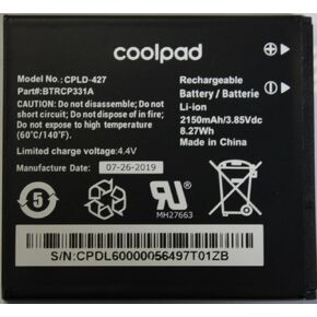 Original Battery for Coolpad Surf CP331A | 2150mAh | CPLD-427