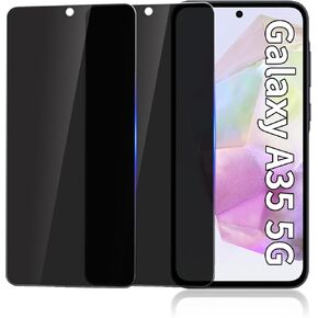 [2PACK] Privacy screen protector for Samsung Galaxy A55,9H Hardness,HD Tempered Glass Film, Anti-Spy Screen protector For Samsung Galaxy A55