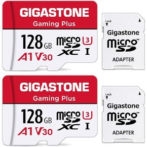 [Gigastone] بطاقة Micro SD سعة 1 تيرابايت مع قارئ بطاقات USB من النوع C، وGaming Plus، وبطاقة ذاكرة MicroSDXC لجهاز Nintendo-Switch، وتسجيل فيديو 4K، UHS-I A1 U3 V30 C10، حتى 150 ميجابايت/ثانية، مع محول