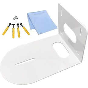 PTZ Camera Universal Wall Mount White Sturdy Durable Bracket Compatible with Most of Centre Mount Cameras Complete with Microfibre Cleaning Cloth and Installation Hardware