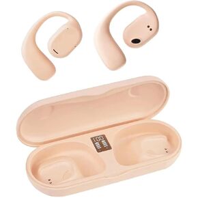 Over Ear Open Ear Earbuds Wrap Around with Ear Hook Wireless Bluetooth Bone Conduction Headphones Out of Ear Running Earbuds with Earhooks Sport Workout Earclip Wireless Bluetooth