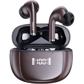 Wireless Earbuds, Bluetooth Headphones 5.3 with LED Power Display Charging Case,True Wireless Earphones Deep Bass Stereo Sound TWS Microphone, IP67Waterproof for Sleep Sport Workout Gam