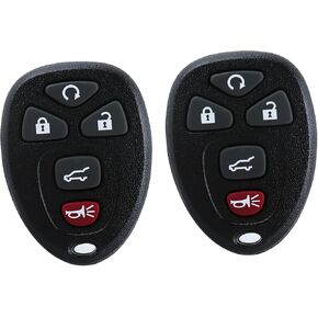 Keyless Entry Remote Control Fob for 2007-2016 Chevy Suburban Tahoe Traverse B uick Enclave Cadillac Escalade GMC Acadia Yukon (OUC60270, OUC60221) 5Btn 2 Pack