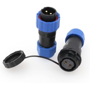 SZRMCC SD20 Waterproof Connectors 2 Pin 25A Panel Mount Circular Aviation Cable Connector Industrial Male Plug Female Socket LED Outdoor Wire Connector