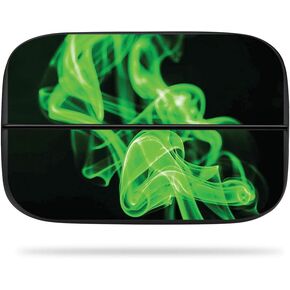 MightySkins Skin Compatible with Elgato Game Capture hd60s - Green Flames | Protective, Durable, and Unique Vinyl Decal wrap Cover | Easy to Apply, Remove, and Change Styles | Made in The USA