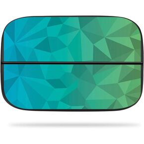 MightySkins Skin Compatible with Elgato Game Capture hd60s - Blue Green Polygon | Protective, Durable, and Unique Vinyl Decal wrap Cover | Easy to Apply, Remove, and Change Styles | Made in The USA