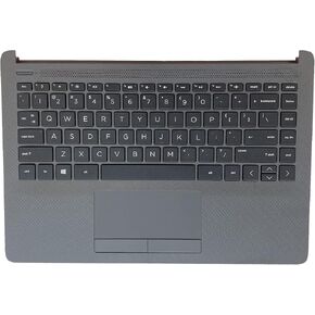 Replacement for HP 240 G8 256 240 G9 246 G8 Laptop Upper Case Palmrest Keyboard Touchpad Assembly Part 6070B1751305 M23367-001 Gray