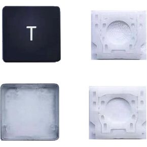 Replacement Individual T Key Cap and Hinges are Applicable for Surface Pro 4/5/6/7 1724 1796 1807 1866 (Black) Keyboard to Replace The T Key Cap and Hinge