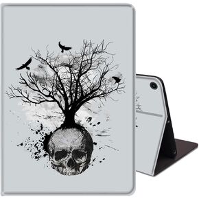 حافظة رفيعة لهاتف Samsung Galaxy Tab A8 10.5 2022 مع غطاء حامل قابل للتعديل مع غطاء ذكي للتنشيط/النوم التلقائي لهاتف Samsung Galaxy A8 10.5 بوصة (SM-X200/X205/X207) - طباعة جلد الفهد in Kuwait