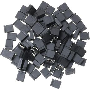 2.54mm Jumper Cap MEETOOT 200PCS 2.54mm Standard Pin Header Jumper Caps Short Connection Block Circuit Board Shunts Short Circuit Cap for Hard Drive CD DVD Motherboards DIY Accessories Black