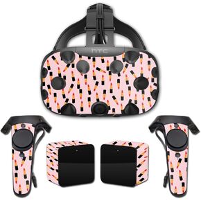 MightySkins Skin Compatible with HTC Vive Full Coverage - Lipstick Pattern | Protective, Durable, and Unique Vinyl Decal wrap Cover | Easy to Apply, Remove, and Change Styles | Made in The USA