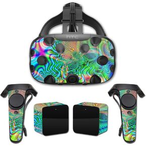 MightySkins Skin Compatible with HTC Vive Full Coverage - Psychedelic | Protective, Durable, and Unique Vinyl Decal wrap Cover | Easy to Apply, Remove, and Change Styles | Made in The USA