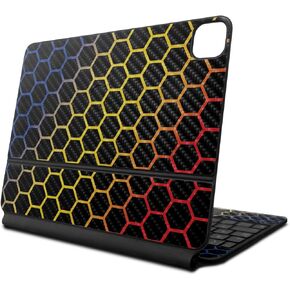 Carbon Fiber Skin Compatible with Apple Magic Keyboard for iPad Pro 13‑inch (M4) 2024 - Primary Honeycomb - Premium 3M Vinyl Protective Decal Cover - Easy to Apply | Crafted in The USA by MightySkins