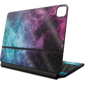 Glossy Glitter Skin Compatible with Apple Magic Keyboard for iPad Pro 13‑inch (M4) 2024 - Mystic Smoke - Premium 3M Vinyl Protective Decal Cover - Easy to Apply | Crafted in The USA by MightySkins