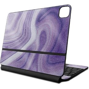 Glossy Glitter Skin Compatible With Apple Magic Keyboard for iPad Pro 13‑inch (M4) 2024 - Lavendar Acrylic - Premium 3M Vinyl Protective Decal Cover - Easy To Apply | Crafted in the USA by MightySkins