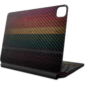 Carbon Fiber Skin Compatible with Apple Magic Keyboard for iPad Pro 13‑inch (M4) 2024 - Wood Style - Premium 3M Vinyl Protective Wrap Decal Cover - Easy to Apply | Crafted in The USA by MightySkins