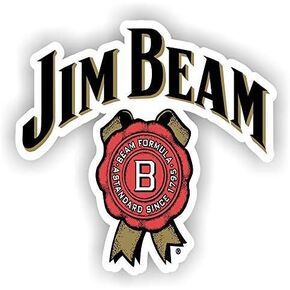Pack of 6-2" Stickers -Pack of 6-2" Stickers - Jim Beam - Beer Rum Full Color Bar Man Cave Sticker