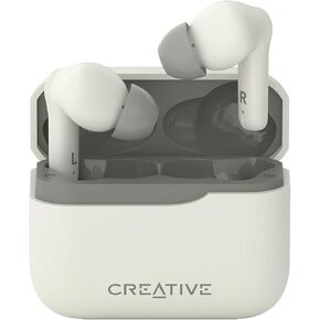 Creative Zen Air Plus Lightweight True Wireless in-Ears with Bluetooth LE Audio, Hybrid Active Noise Cancellation, Ambient Mode, Up to 32 Hours Total Playtime, 6 Mics with ENC Technology (Cream)