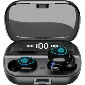Bluetooth Earbuds,IPX7 Waterproof Bluetooth 5.1 Stereo Earphones,Wireless Earbuds, in Ear Headphones,Premium Deep Bass Headset,audifonos Bluetooth inalambricos for Android iOS Cell Phone