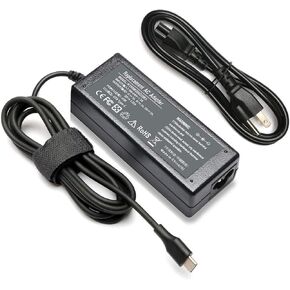 USB-C Charger Fit for Lenovo Chromebook ThinkPad L13 Yoga L14 L15 E14 E15 X13 T14 T14S T15 Gen 1 2 100e/300e/500e/c330/s330/c340/s340 Yoga 720/910 Laptop AC Adapter Power Cord Supply
