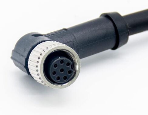 M8 Connector A Code Female Right Angle Solder Type Single Ended Cable Molded Cable 1M (8 Pin) in Saudi Arabia