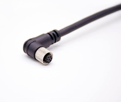 M8 Connector A Code Female Right Angle Solder Type Single Ended Cable Molded Cable 1M (8 Pin) in Saudi Arabia