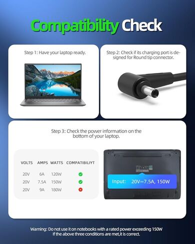 150W AC Charger Fit for Asus Vivobook Pro Zenbook Q539ZD Q539Z Q539 Q530VJ Q530V Q530 X571GD X571GT X571G X571 X571LH X571LI X571L K571GT K571G K571 Laptop Power Adapter Supply Cord in Saudi Arabia