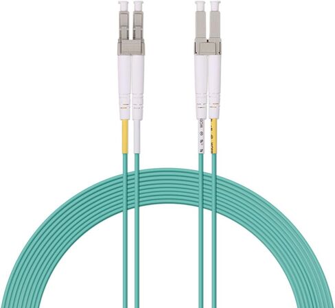 10Gtek Fiber Patch Cable - LC to LC OM3 10Gb/Gigabit Multi-Mode Jumper Duplex 50/125μm LSZH Fiber Optic Cord for SFP Transceiver, Aqua, 30-Meter(98.4ft) in Saudi Arabia