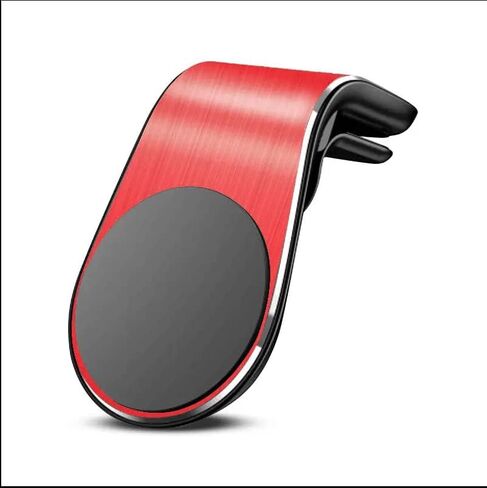 Glad Tidings Strong L-Shaped Magnetic Car Cell Phone Holder Air Vent Mount (Red) in Saudi Arabia
