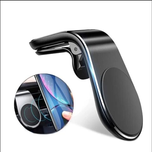 Glad Tidings Strong L-Shaped Magnetic Car Cell Phone Holder Air Vent Mount (Red) in Saudi Arabia