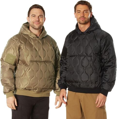 Rothco 20794 Quilted Woobie Hooded Sweatshirt Color : Olive Drab,Size : L in Saudi Arabia