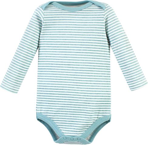 Hudson Baby Unisex Baby Cotton Long-Sleeve Bodysuits, Snuggle Bear 5 Pack, 18-24 Months in Kuwait
