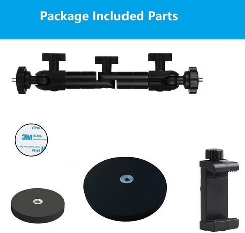 حامل هاتف مغناطيسي مزدوج للأسطح المعدنية، تصوير مقاطع فيديو للتمرين بدون استخدام اليدين، مصمم للصالة الرياضية واليوجا والمستودع والمكتبة والمطبخ، متوافق مع iPhone 15 14 13 12 11 Xs Xr وجميع الهواتف المحمولة in Kuwait