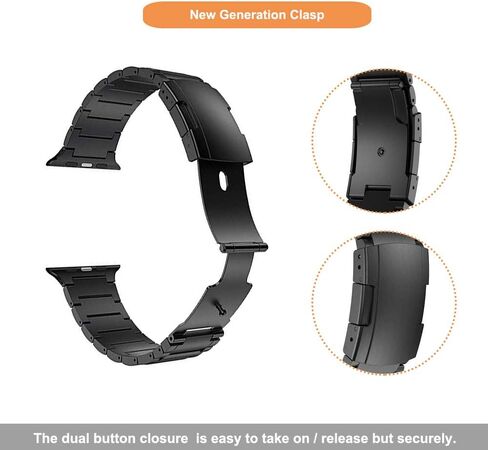 YEEJOK متوافق مع Apple Watch Ultra 2 Bands 49mm معدن التيتانيوم للرجال والنساء، متوافق مع Apple Watch Series 10 Band 46mm، متوافق مع Apple Watch Series 9 Band، iwatch 45mm 44mm 42mm in Saudi Arabia