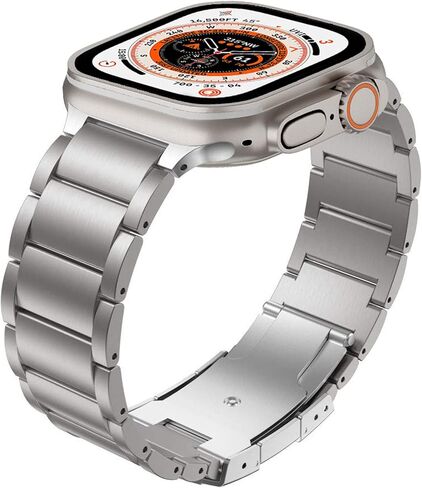 YEEJOK متوافق مع Apple Watch Ultra 2 Bands 49mm معدن التيتانيوم للرجال والنساء، متوافق مع Apple Watch Series 10 Band 46mm، متوافق مع Apple Watch Series 9 Band، iwatch 45mm 44mm 42mm in Saudi Arabia