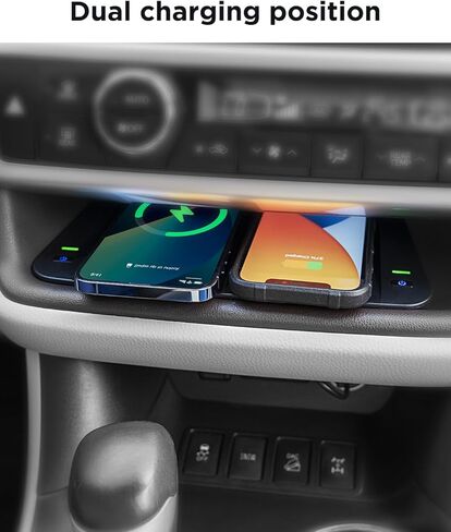 شاحن لاسلكي CarQiWireless لسيارة Toyota Highlander 2019 2018 2017 2016 2015 2014 ملحقات، منظم وحدة التحكم المركزية لوحة شحن الهاتف اللاسلكي لملحقات Toyota Highlander 2014-2019 in Kuwait