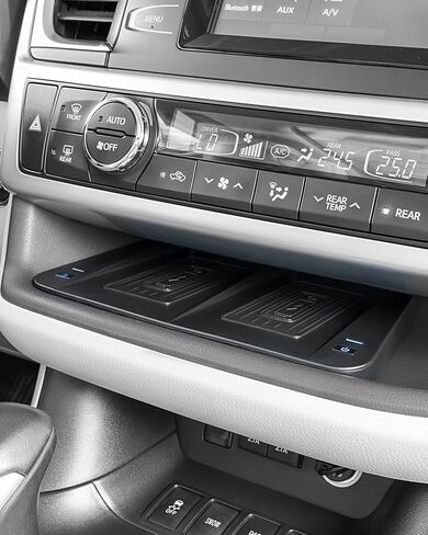 شاحن لاسلكي CarQiWireless لسيارة Toyota Highlander 2019 2018 2017 2016 2015 2014 ملحقات، منظم وحدة التحكم المركزية لوحة شحن الهاتف اللاسلكي لملحقات Toyota Highlander 2014-2019 in Kuwait