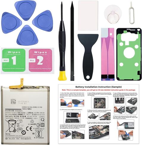 New Upgraded Battery for Galaxy S21 FE, EB-BG990ABY Replacement Battery Compatible with Samsung Galaxy S21 FE, with Repair Tools & Instruction in Saudi Arabia