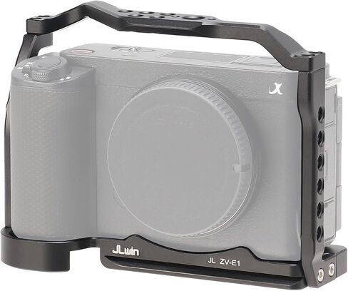 FocusFoto Camera Cage for Sony ZV-E1 Camera, Aluminium Video Vlogging Stabilizer Rig with NATO Rail, 1/4"-20 Screw Mount, 3/8"-16 Locating Pin for Arri Grip, Quick Release Plate for Arca-Swiss Tripod in Kuwait