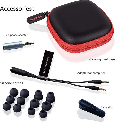 SoundMAGIC E80 Wired Earbuds, No Mic, Wide Soundstage, 3.5mm Jack, Gunmetal in Saudi Arabia