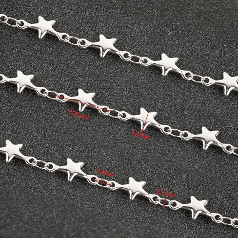 UMAOKANG 5 Meters Stainless Steel Jewelry Chain for Jewelry Making Lip Bead Link Chain Women Necklace Bracelet DIY Jewelry Chain Roll in Saudi Arabia