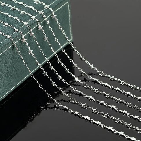 UMAOKANG 5 Meters Stainless Steel Jewelry Chain for Jewelry Making Lip Bead Link Chain Women Necklace Bracelet DIY Jewelry Chain Roll in Saudi Arabia